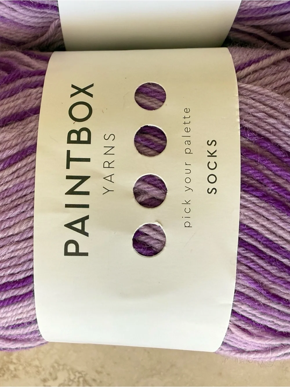 PAINTBOX Yarns Variegated Purple Sock Yarn - 2 Skeins - Zebra-Violette